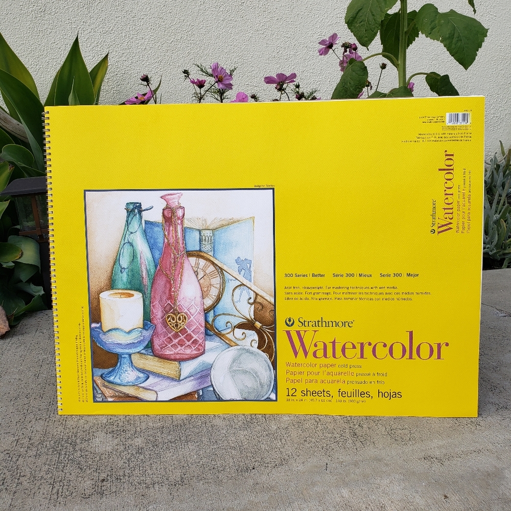NEW Strathmore LARGE 300 Series Watercolor Pad Cold Press 18"x24" 12 Sheets